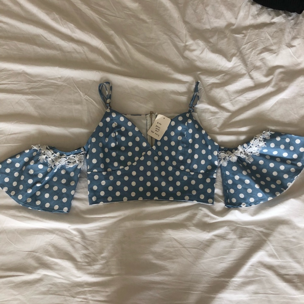 Denim crop top